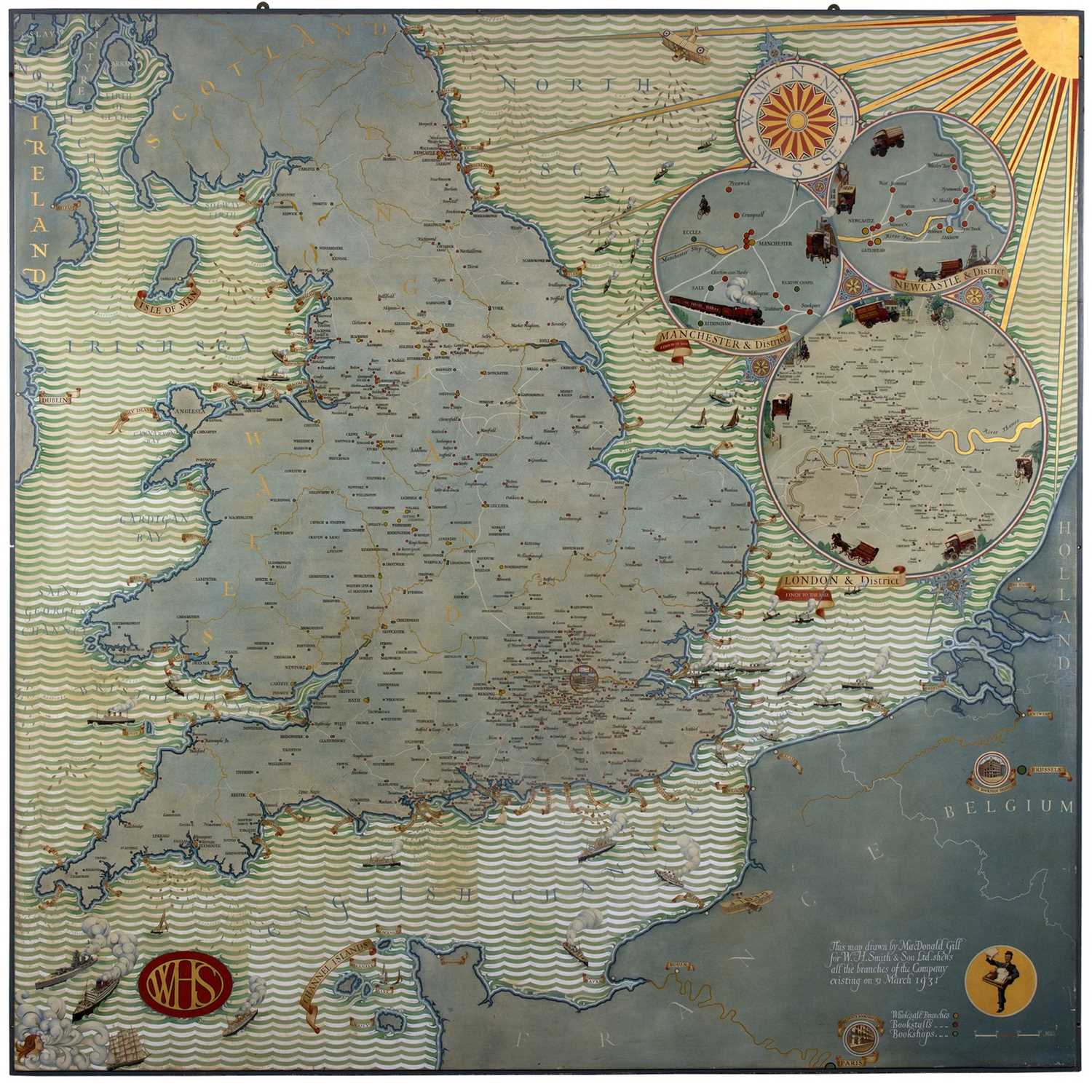 Lot 149 - MacDonald Gill (British 1884-1947)/A Map of...