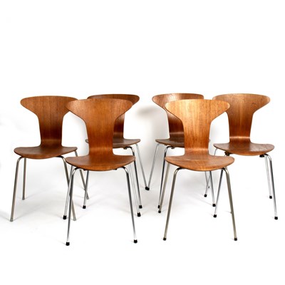 Lot 183 - Arne Jacobsen for Fritz Hansen, a set of six...