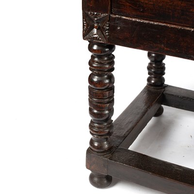 Lot 7 - A Spanish stained walnut serving table, early...