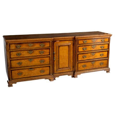 Lot 80 - A George III oak dresser, probably North...