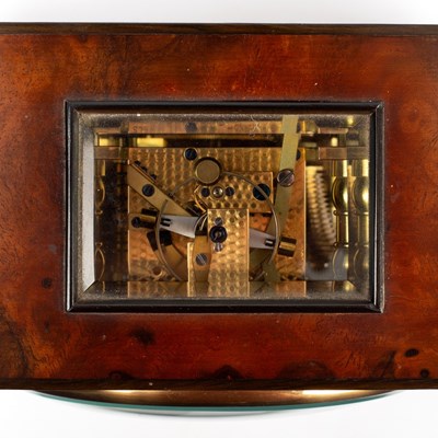Lot 225 - An eight-day table clock by Thomas Mercer St...