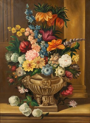 Lot 554 - 20th Century English School/Flower Study/oil...