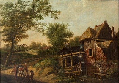 Lot 555 - English School 19th Century/The Watermill/with...