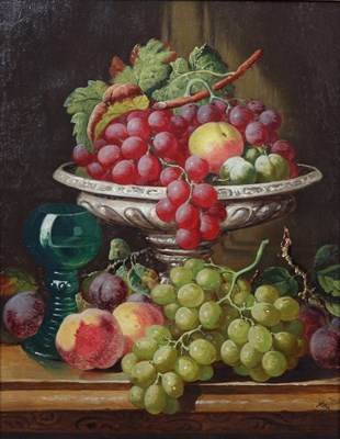 Lot 575 - Charles Thomas Bale/Still Life with Fruit on a...