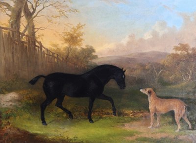 Lot 577 - Attributed to William Shayer/Black Horse and...