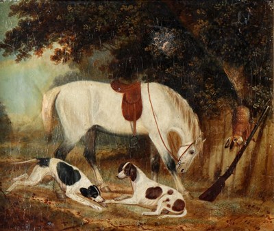Lot 581 - 19th Century English School/Horse and Pointers...