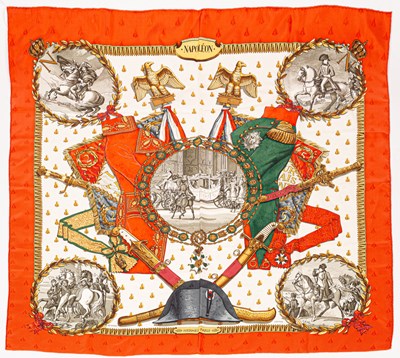 Lot 252 - A Hermès silk scarf