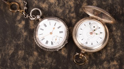 Lot 115 - A Hunter pocket watch