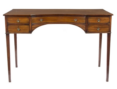 Lot 602 - A 19th Century mahogany side table, the...