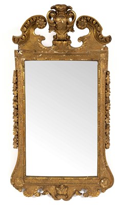 Lot 604 - A gilt gesso framed mirror of 18th Century...