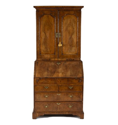 Lot 760 - A George I walnut and herringbone banded...