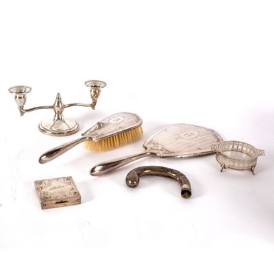 Lot 71 - A Canadian silver-backed hand mirror by Birks,...