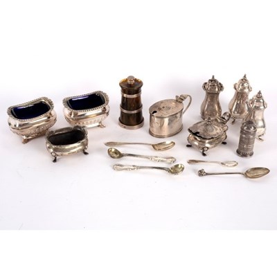 Lot 75 - A near pair of silver salts, one PG, Glasgow...