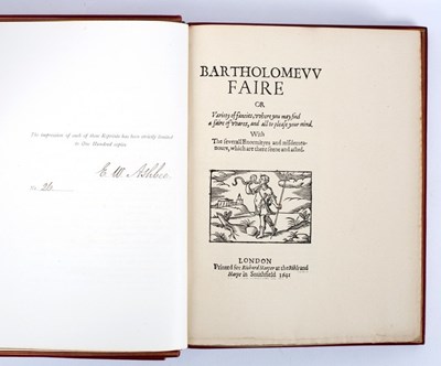 Lot 95 - Ashbee (E W) Occasional Facsimile Reprints,...