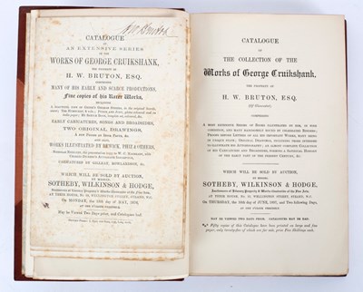 Lot 98 - Cruikshank (G) four sale catalogues of...