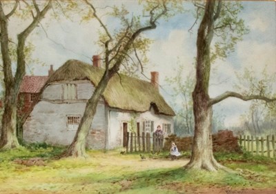 Lot 193 - H Wallace/Cottage and Trees/signed/painted...