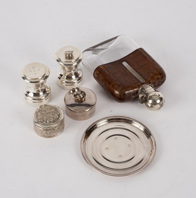Lot 162 - A silver salt and pepper by Tiffany & Co., the...