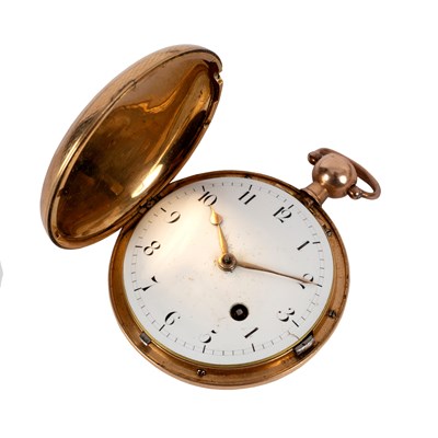 Lot 1 - A Regency 18ct gold cased hunting pocket watch,...