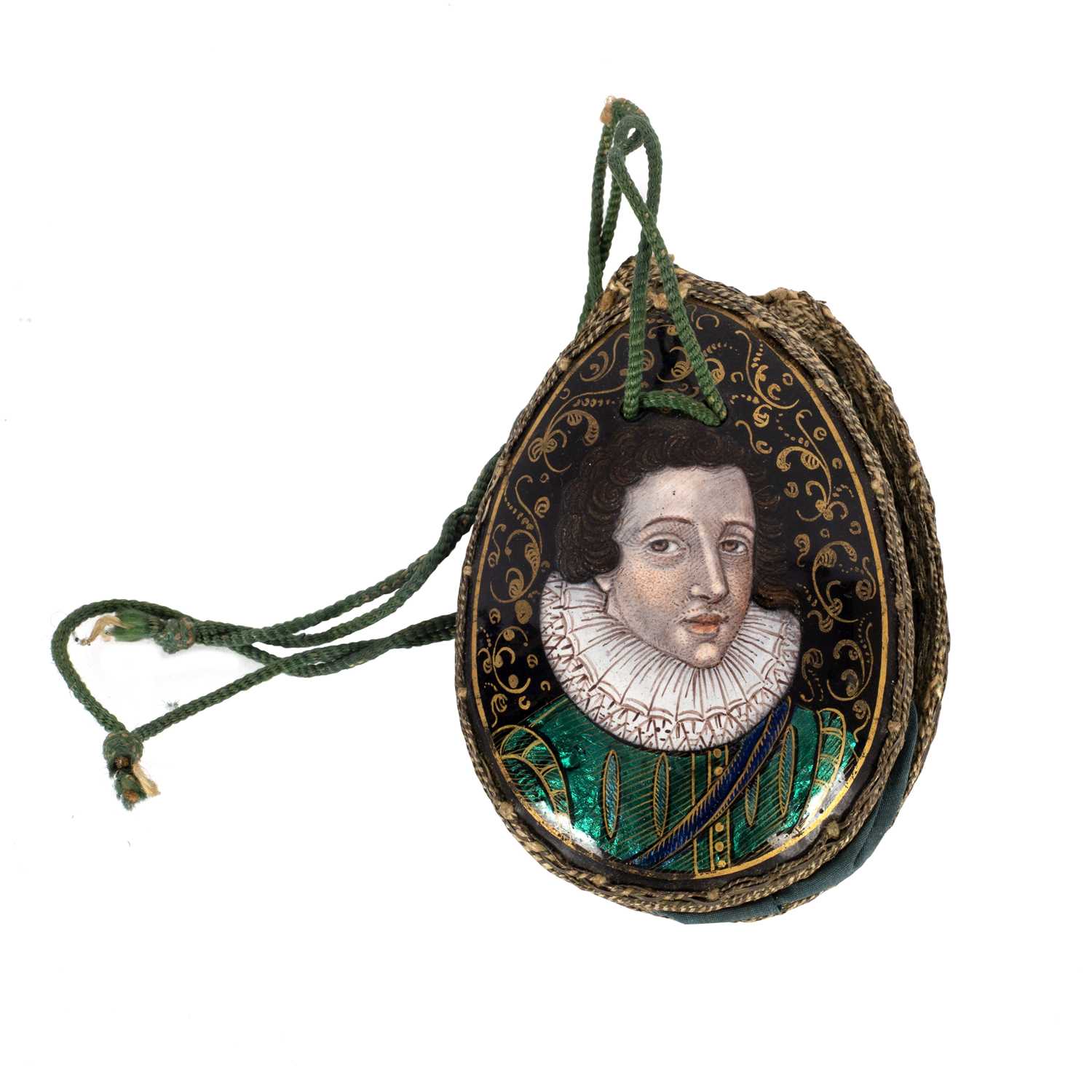 Lot 14 - A Limoges enamel draw purse, probably by...