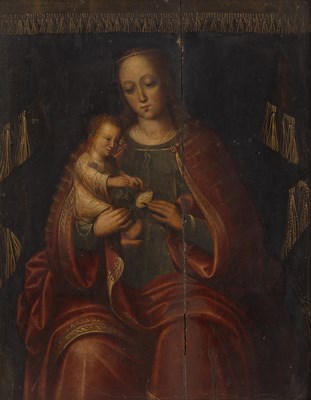 Lot 64 - 17th Century Flemish School/Madonna and...