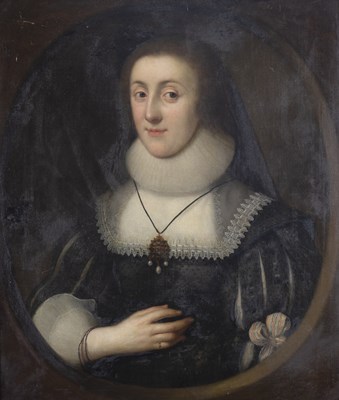 Lot 74 - Attributed to Cornelius Johnson/Portrait of a...