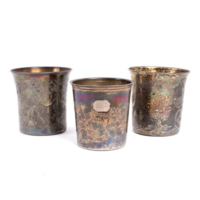 Lot 146 - A French silver beaker, PH Fournerot, circa...
