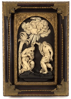 Lot 611 - An Italian ivory relief, 19th Century, after...