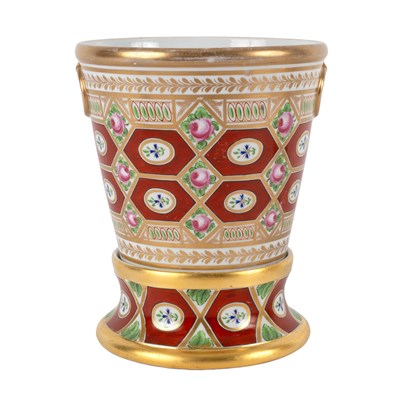 Lot 306 - A Spode cylindrical jardinière on stand, circa...