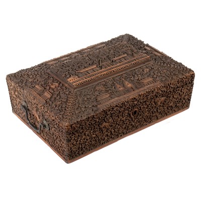 Lot 651 - An Anglo-Indian sandalwood work box of...