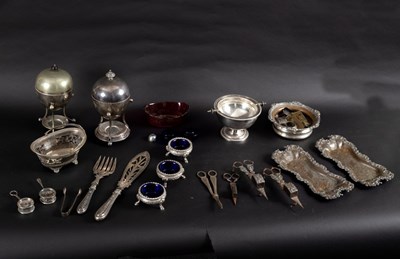 Lot 4 - Eighteen pairs of fish knives and forks, cased,...