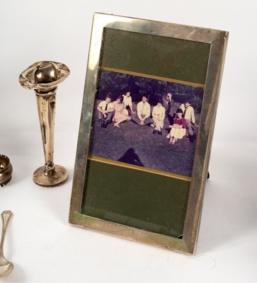 Lot 24 - A silver photograph frame, Birmingham 1910, of...