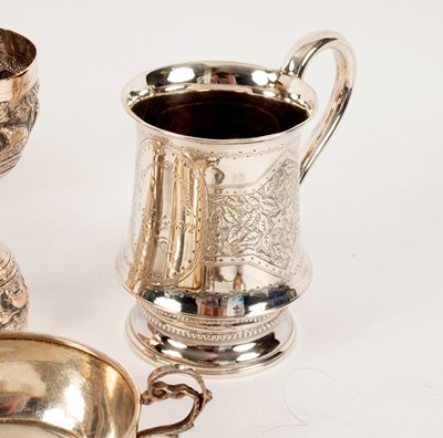 Lot 29 - A Victorian silver Christening mug, 10cm high,...