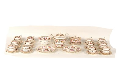 Lot 161 - An English porcelain tea service, circa 1820,...