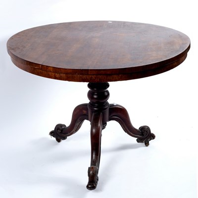 Lot 346 - A Victorian rosewood breakfast table, circa...