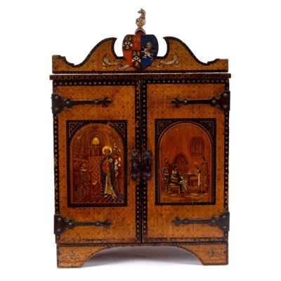 Lot 350 - A Victorian pine table cabinet, circa 1870,...
