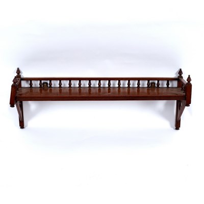 Lot 369 - A Victorian walnut shelf, circa 1860, with...