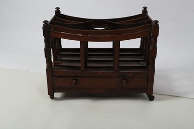 Lot 375 - A George IV rosewood Canterbury, circa 1830,...