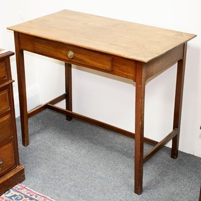 Lot 391 - A George III mahogany side table, circa 1780,...