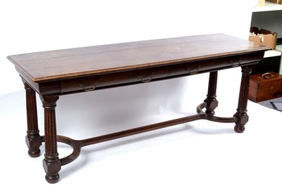Lot 419 - A 19th Century side table with rectangular...