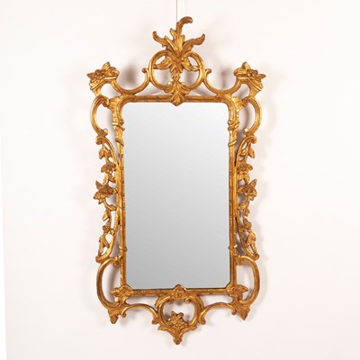 Lot 439 - An 18th Century style gilt framed wall mirror,...