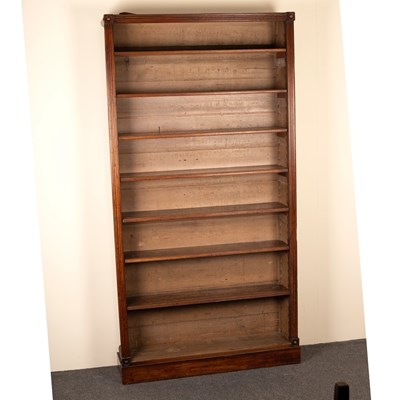 Lot 450 - A Regency mahogany bookcase, with reeded sides...