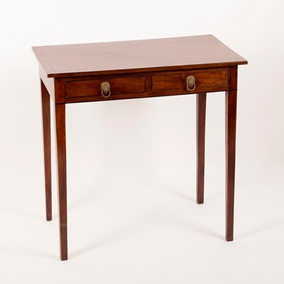 Lot 462 - A 19th Century mahogany side table, two...
