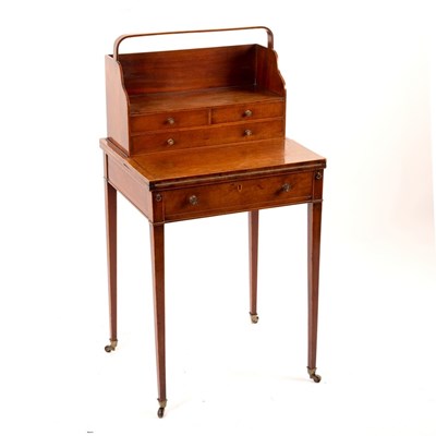 Lot 482 - A late 18th Century mahogany Cheveret desk,...