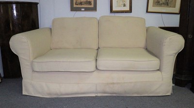 Lot 483 - A modern two-seat sofa, 165cm wide