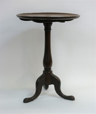 Lot 484 - A Victorian tripod table, the circular tilt...