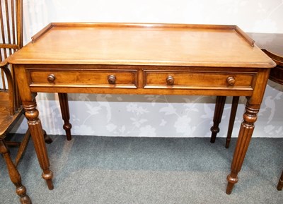 Lot 520 - A Victorian mahogany dressing table, the top...