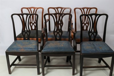 Lot 526 - A set of twelve 19th Century mahogany dining...