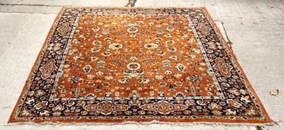 Lot 535 - A Belgian carpet with an all-over floral...