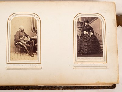 Lot 577 - Album: carte de visite photographic portraits...