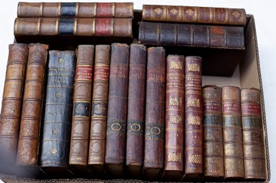 Lot 599 - Sundry leather bound books, 17 vols